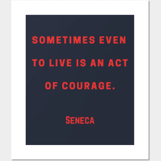 Seneca quote red text Posters and Art